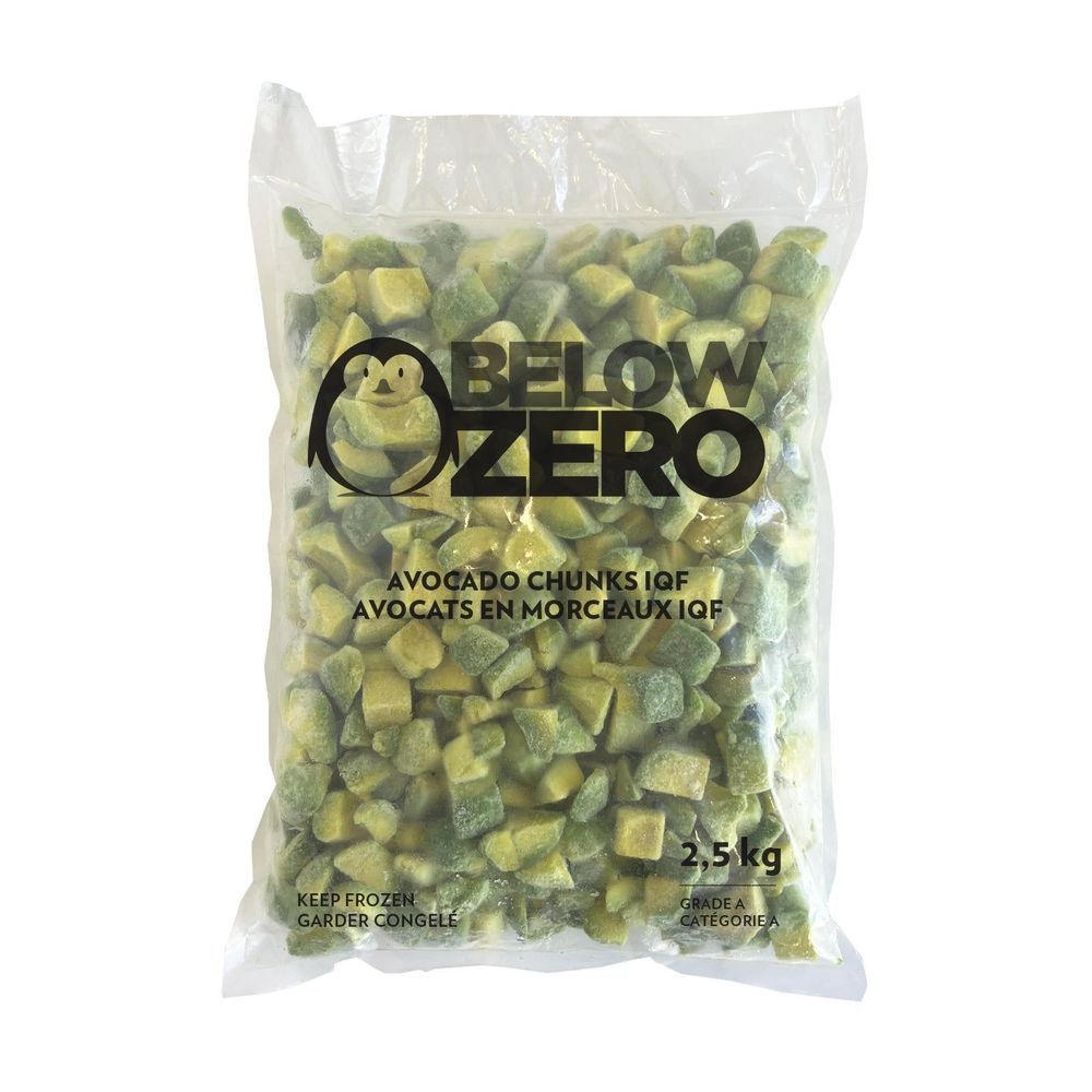 Below Zero Morceaux D'avocat, 1 Kg - 5 Par Caisse