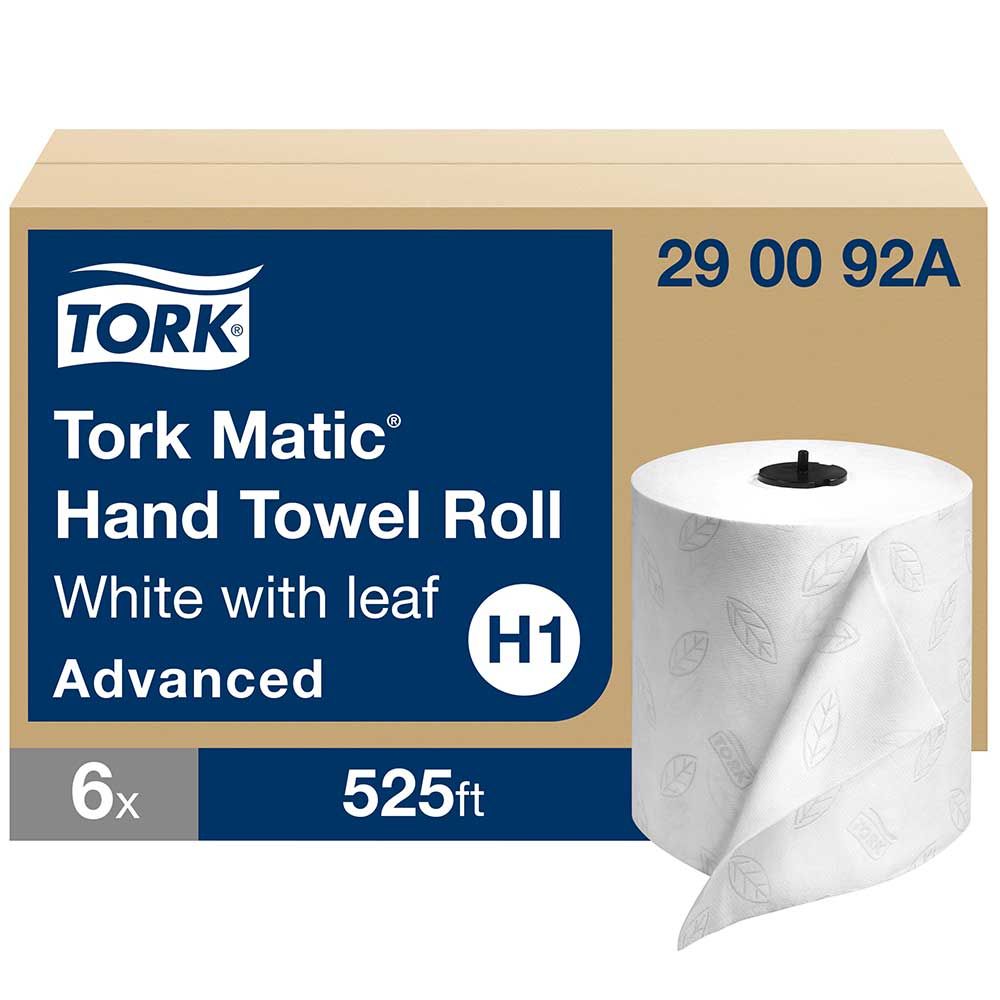 Tork White Advanced Matic 2-ply Hand Towel Roll, 525 Ft -- 6 Per Case
