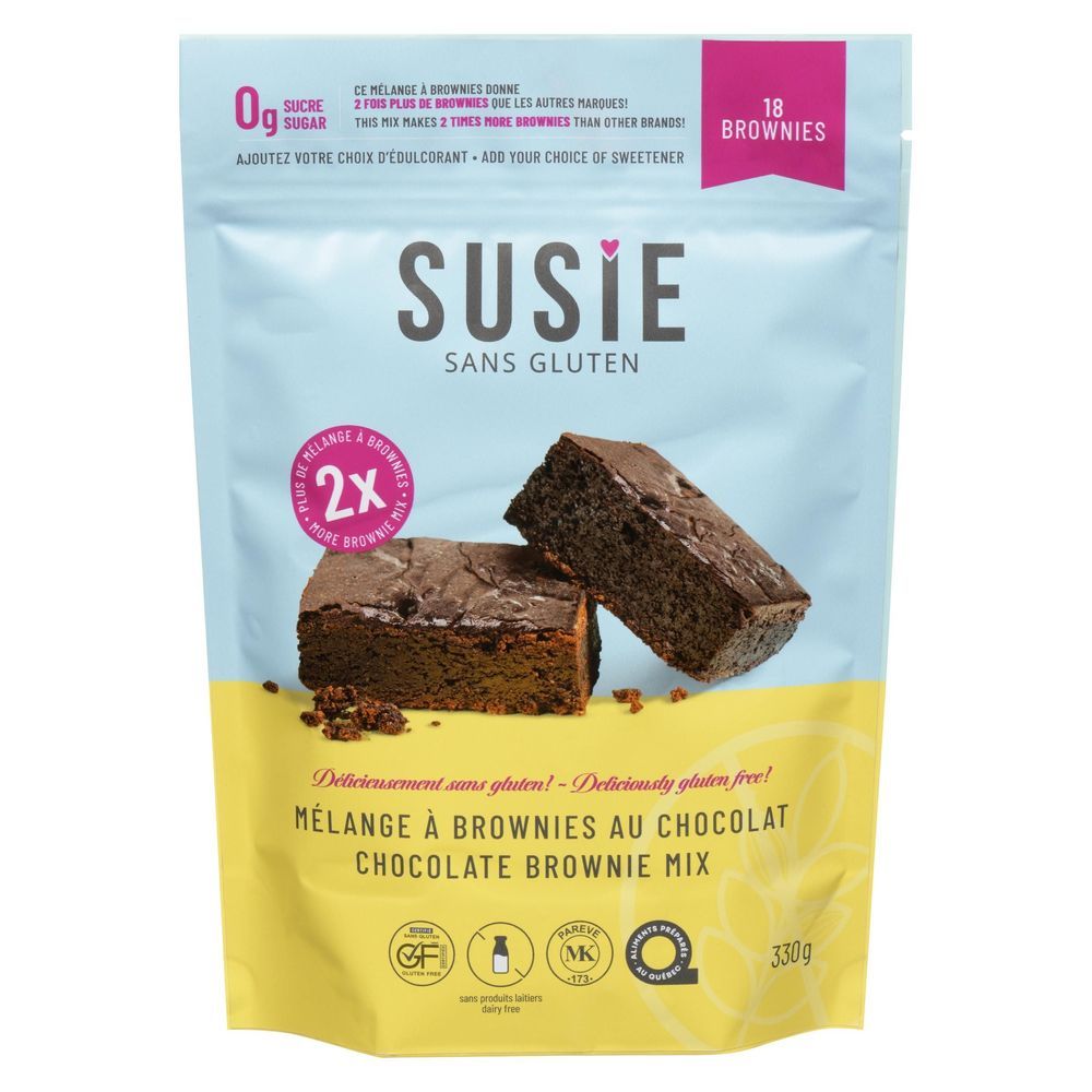 Susie Gluten Free Préparation Pour Brownies, 330 G -- 6 Par Caisse