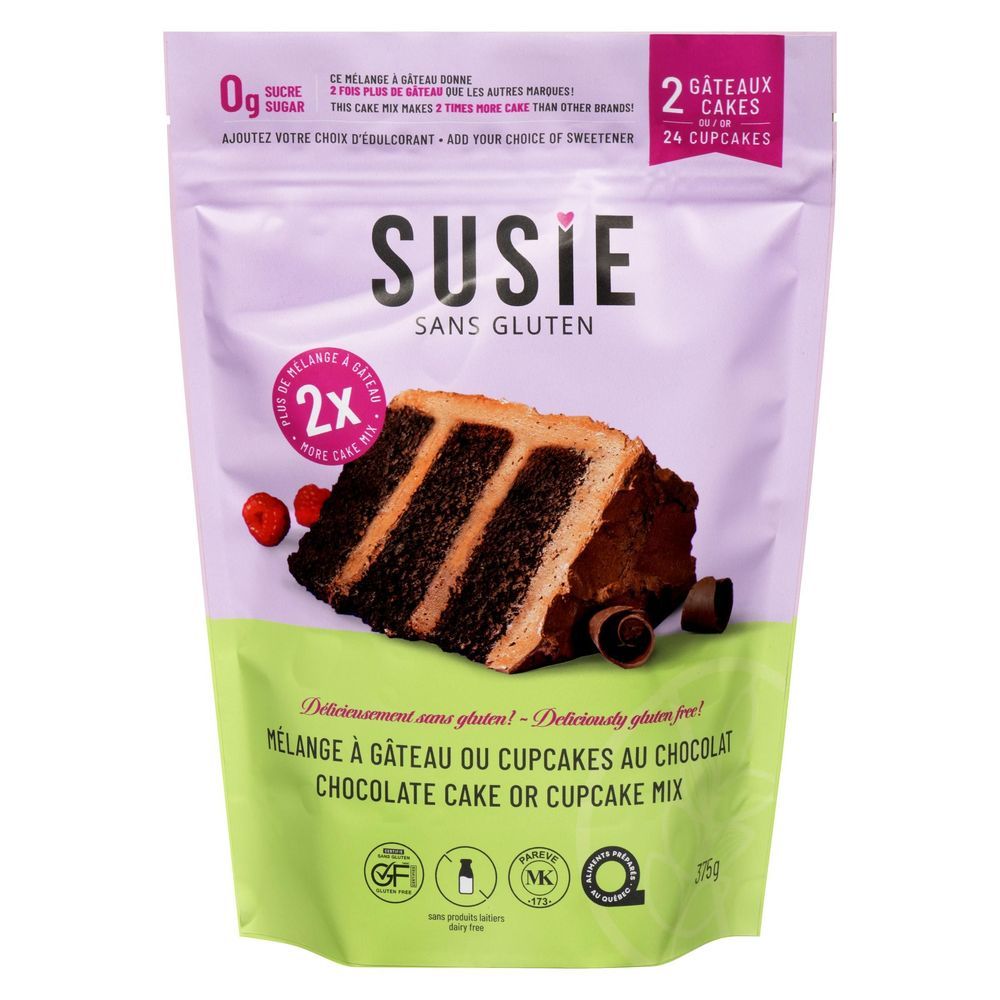 Susie Gluten Free Préparation Pour Gâteau Au Chocolat, 375 G -- 6 Par Caisse