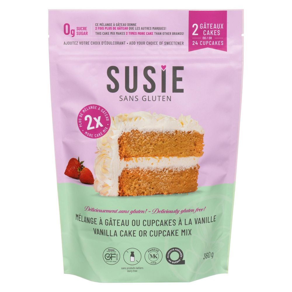 Susie Gluten Free Préparation Pour Gâteau À La Vanille, 360 G -- 6 Par Caisse