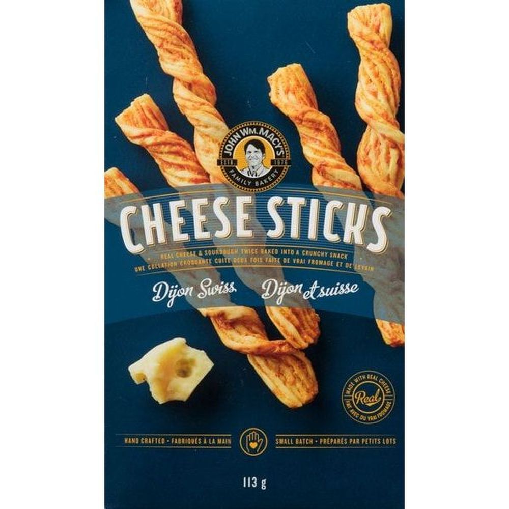 John Wm. Macy's Dijon Swiss Cheesesticks, 113 G -- 6 Per Case