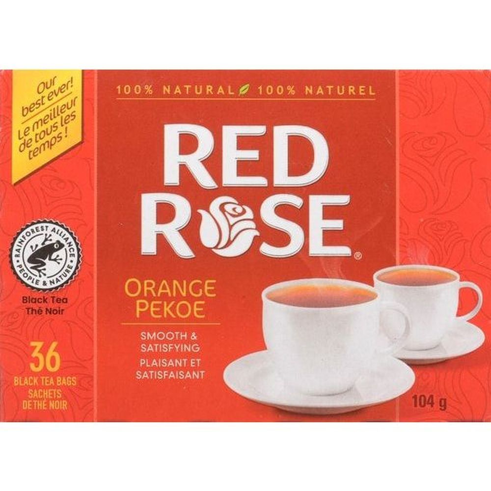 Red Rose Orange Pekoe Tea, 36 Tea Bags -- 12 Per Case