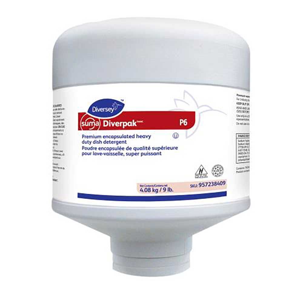 Suma Diverpak P6 Premium Encapsulated Heavy-duty Dish Detergent, 9 Lb -- 4 Per Case