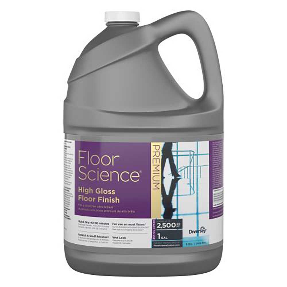 Floor Science Premium High Gloss Floor Finish, 1 Gal -- 4 Per Case