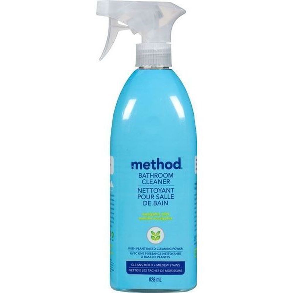 Method Nettoyant Pour Salle De Bain À L'eucalyptus Et À La Menthe, Vaporisateur De 828 Ml – 8 Par Boîte