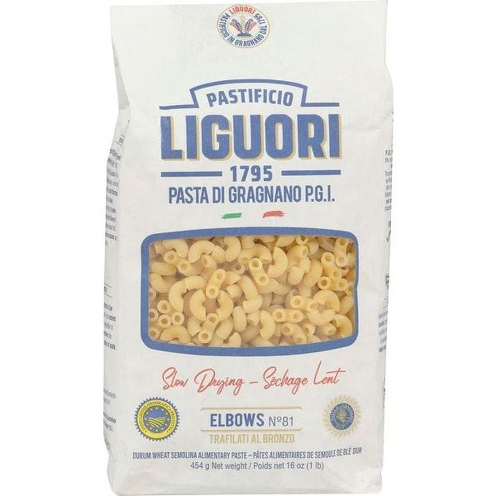 Pastificio Liguori S.p.a. No.81 Elbows Pasta, 454 G -- 16 Per Case