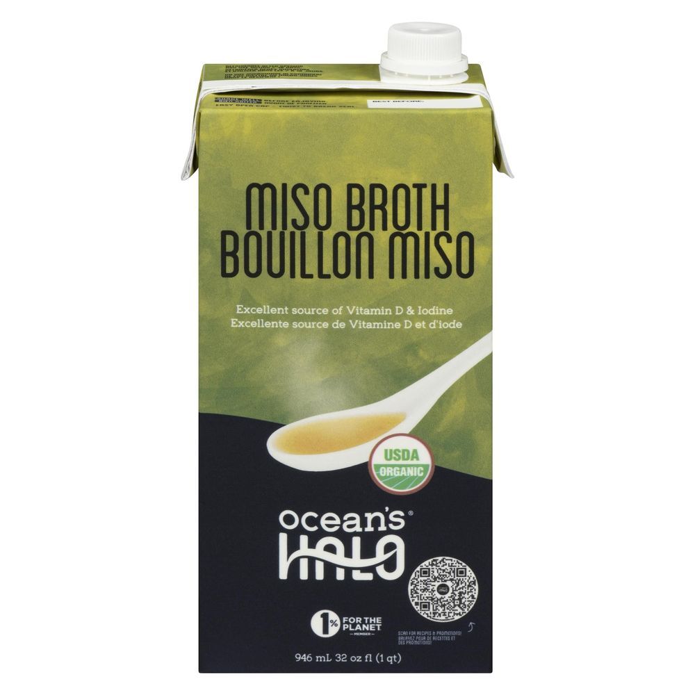 Ocean's Halo Bouillon Miso Biologique, 946 Ml -- 6 Par Caisse