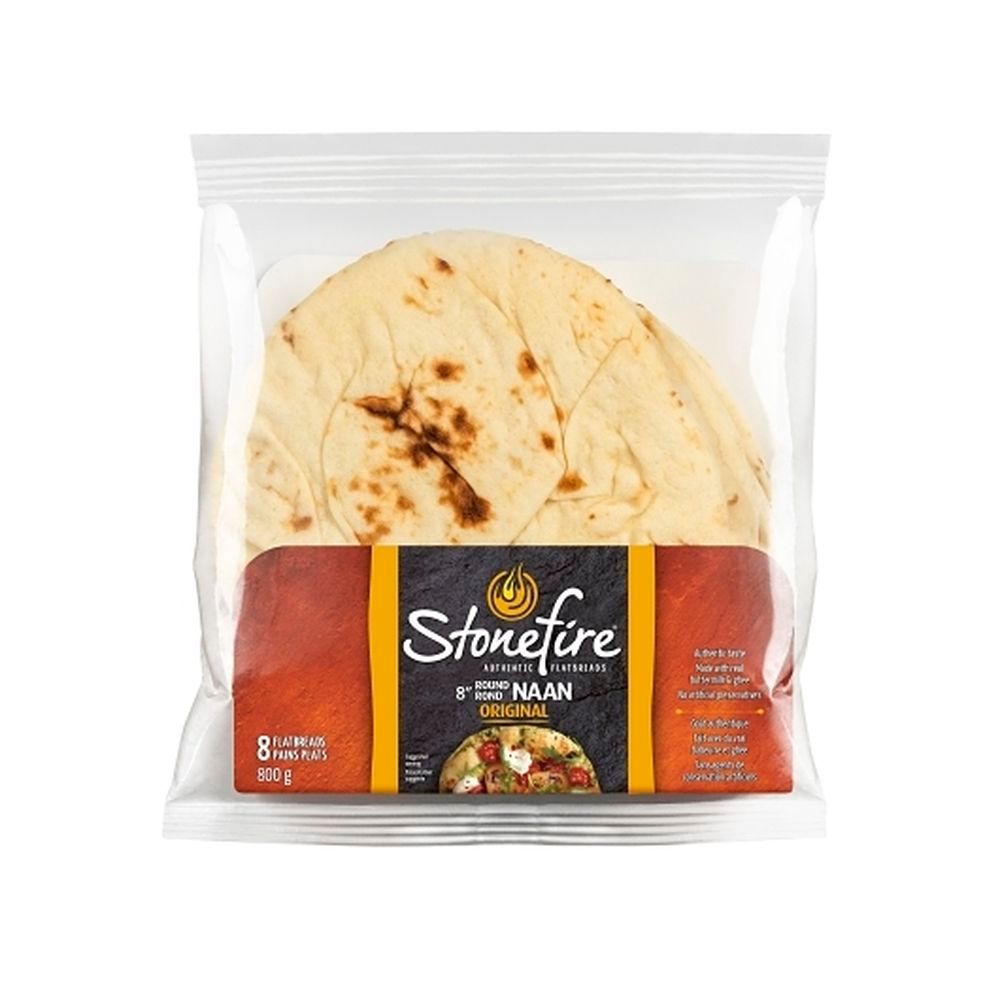 Stonefire Naan Rond Original De 8 Pouces, Paquet De 8 – 6 Par Boîte