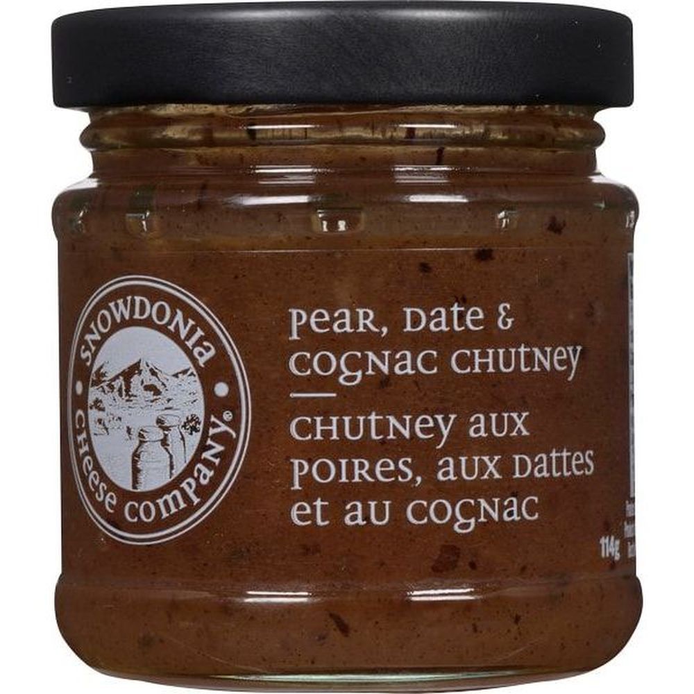 Snowdonia Chutney Pear Date And Cognac Chutney, 114 G -- 12 Per Case