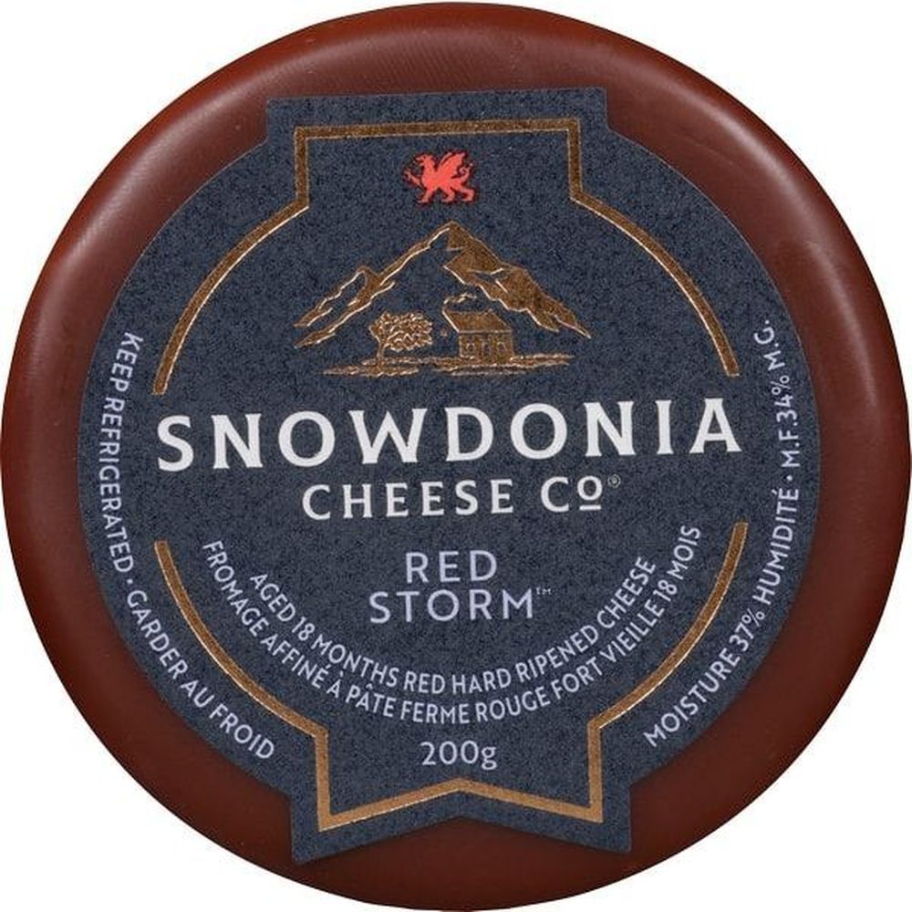 Snowdonia Red Storm Aged 18 Months Red Hard Ripened Cheese, 200 G -- 6 Per Case