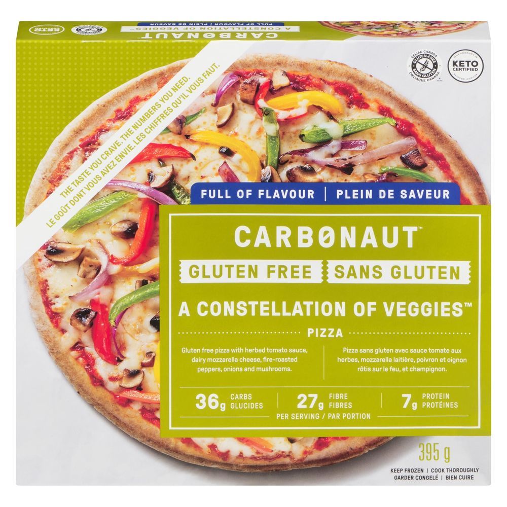 Carbonaut Gluten Free A Constellation Of Veggies Pizza, 395 G -- 8 Per Case