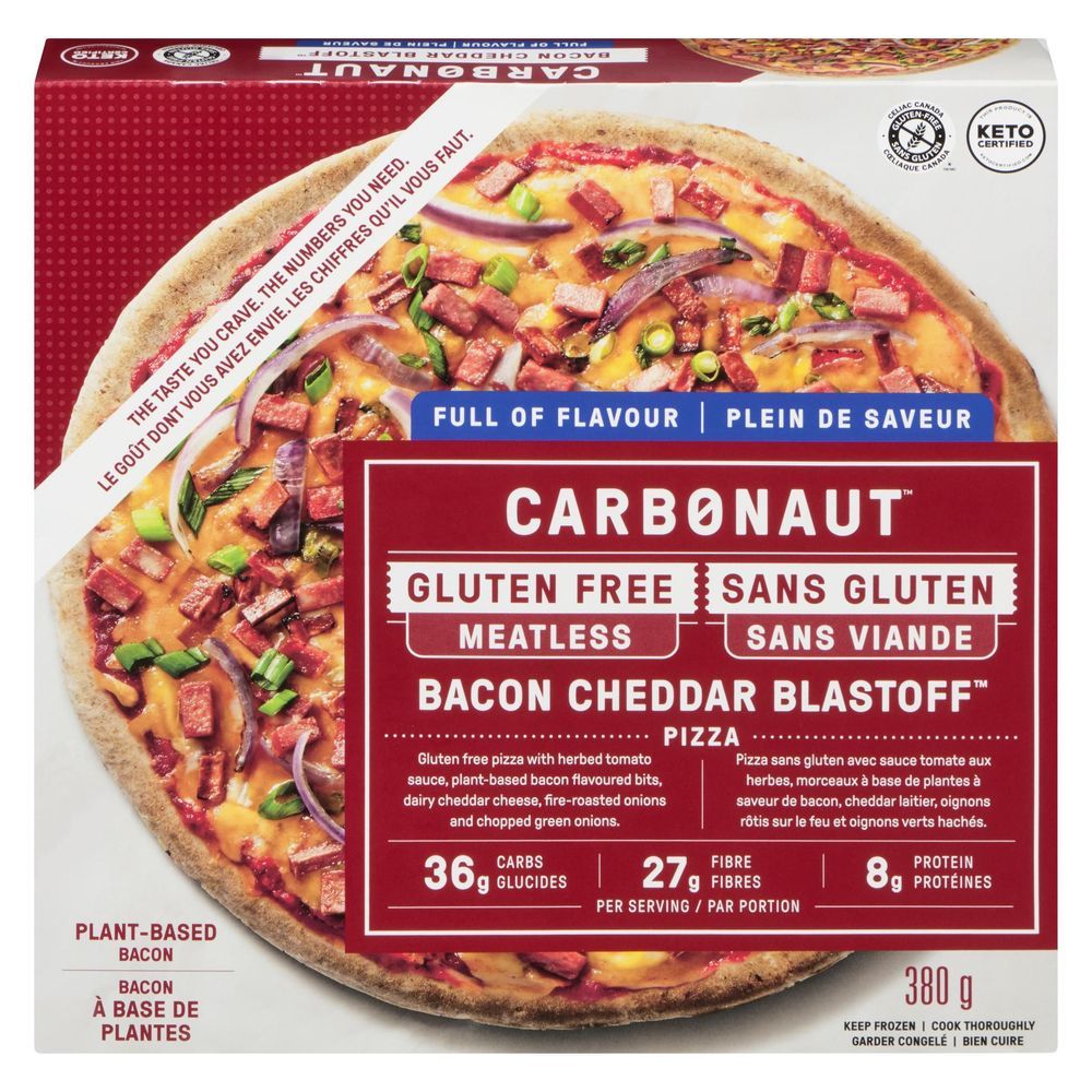 Carbonaut Gluten Free Bacon Cheddar Blastoff Pizza -- 8 Per Case