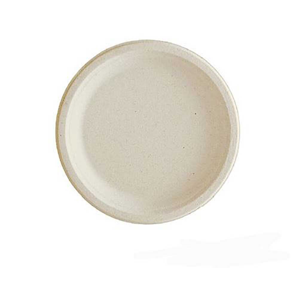 Ecosystems Kraft Bagasse Round Plate, 6 In -- 1000 Per Case