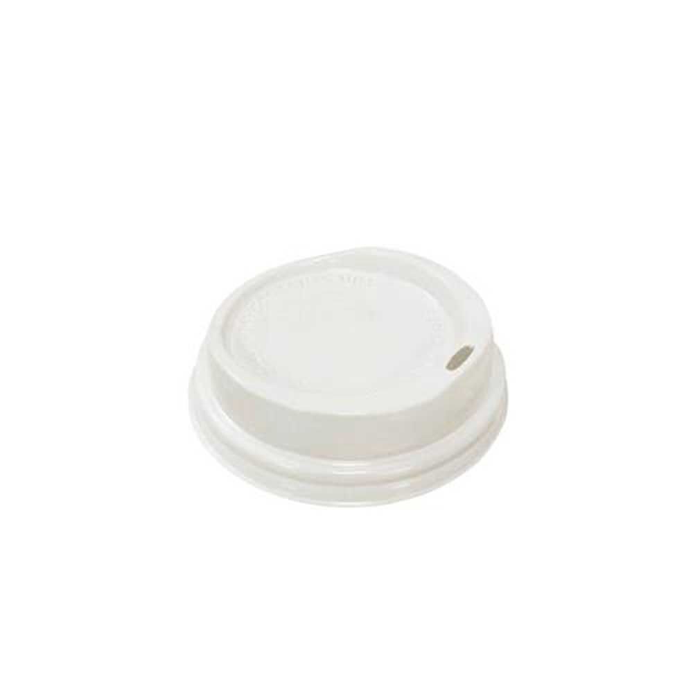 Eco-systems Couvercle Dôme Blanc Pour Tasse Chaude De 5/6 Oz -- 1 000 Par Caisse
