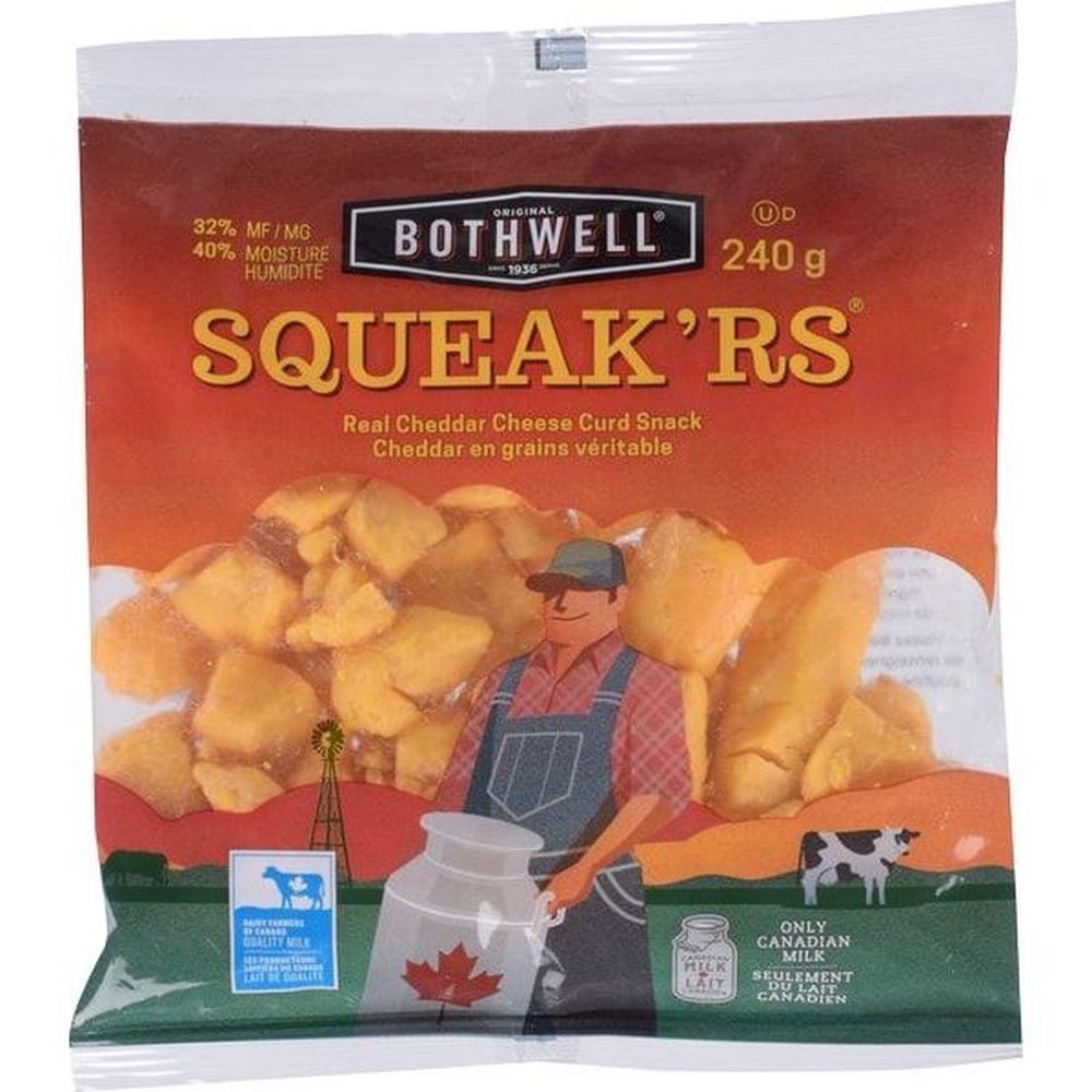 Bothwell Squeak'rs Coloured Cheddar Cheese Curd, 240 G -- 12 Per Case
