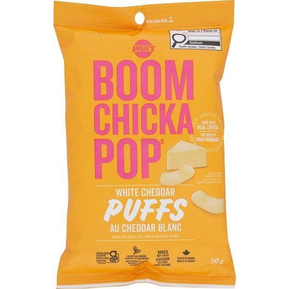 Angie's Boomchickapop White Cheddar Puffs, 50 G -- 12 Per Case