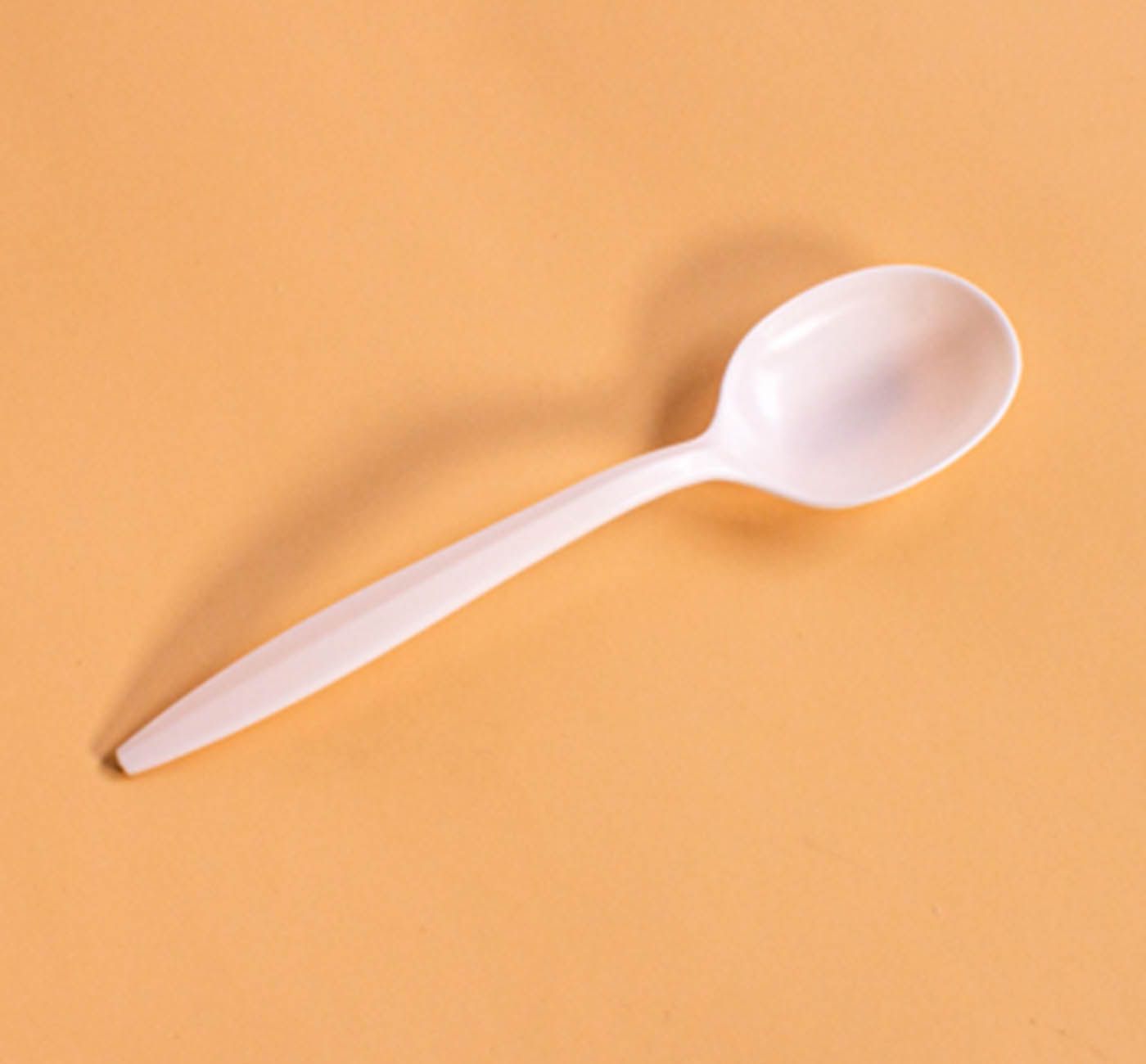 Verde Pack Weight Polypropylene White Soup Spoon -- 1000 Per Case