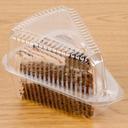 Polar Pak PETE Extra Deep Clear Pie Slice Container, 4.95 x 0.04 x 6.68 inch -- 300 per case