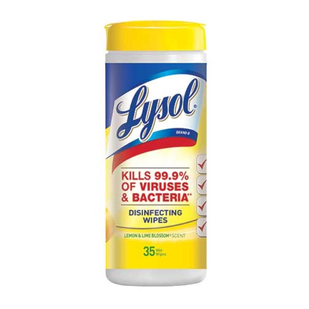 Lysol Lemon And Lime Blossom Sanitizing Wipes -- 420 Per Case
