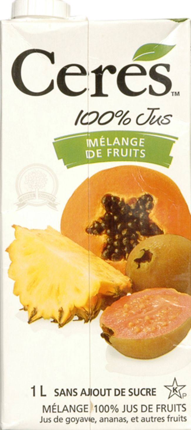 Ceres Mélange De Jus De Fruits, 1 L -- 12 Par Caisse