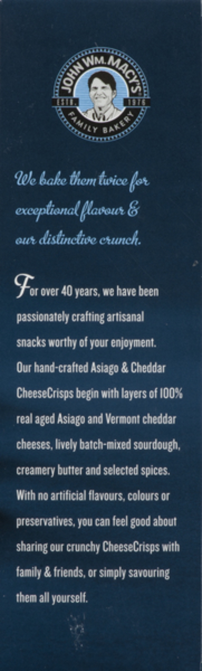 Asiago and Cheddar CheeseCrisps