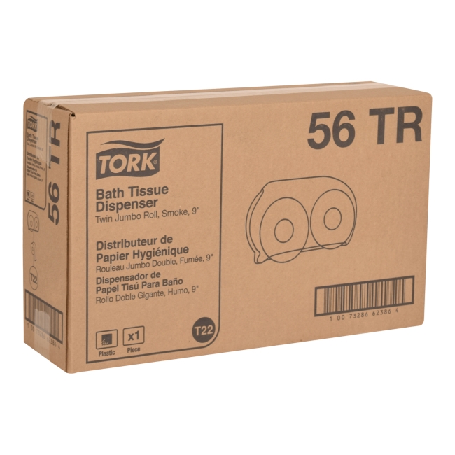 Smoke T22 Jumbo Roll 9 in Bath Tissue Dispenser