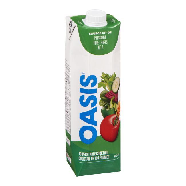 Oasis Jus De Cocktail De Légumes, 960 Ml -- 12 Par Boîte