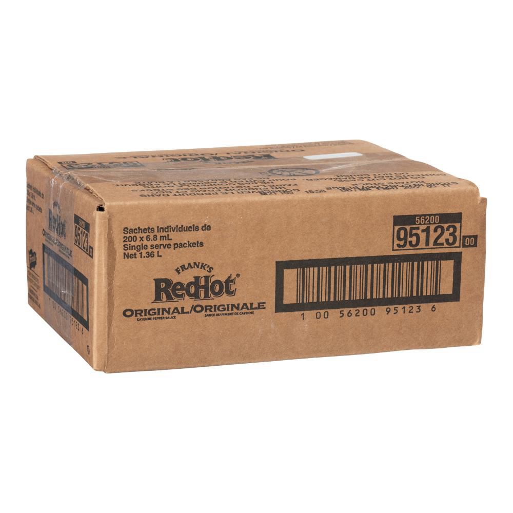 Frank's Redhot Original Cayenne Pepper Sauce, 6.8 Ml -- 200 Per Case