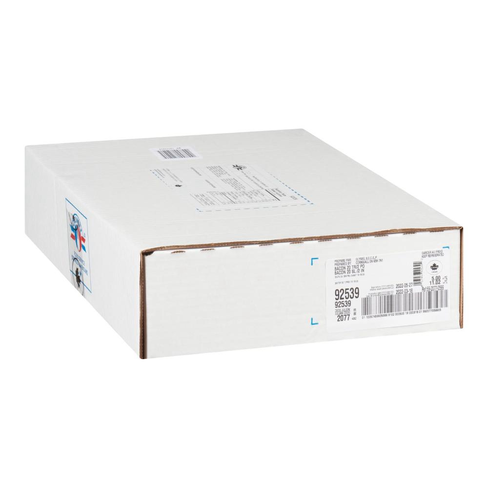 2 in Center Cut Sliced Bacon - 20 Slices