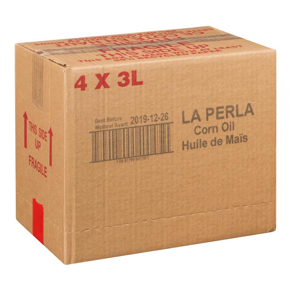 La Perla Trans Fat Free 100 Percent Corn Oil, 3 L -- 4 Per Case