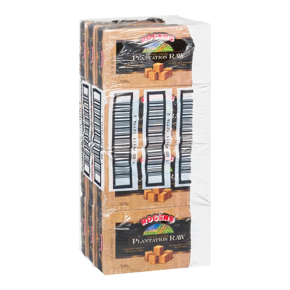 Lantic Plantation Raw Golden Brown Sugar Cubes, 500 G -- 12 Per Case