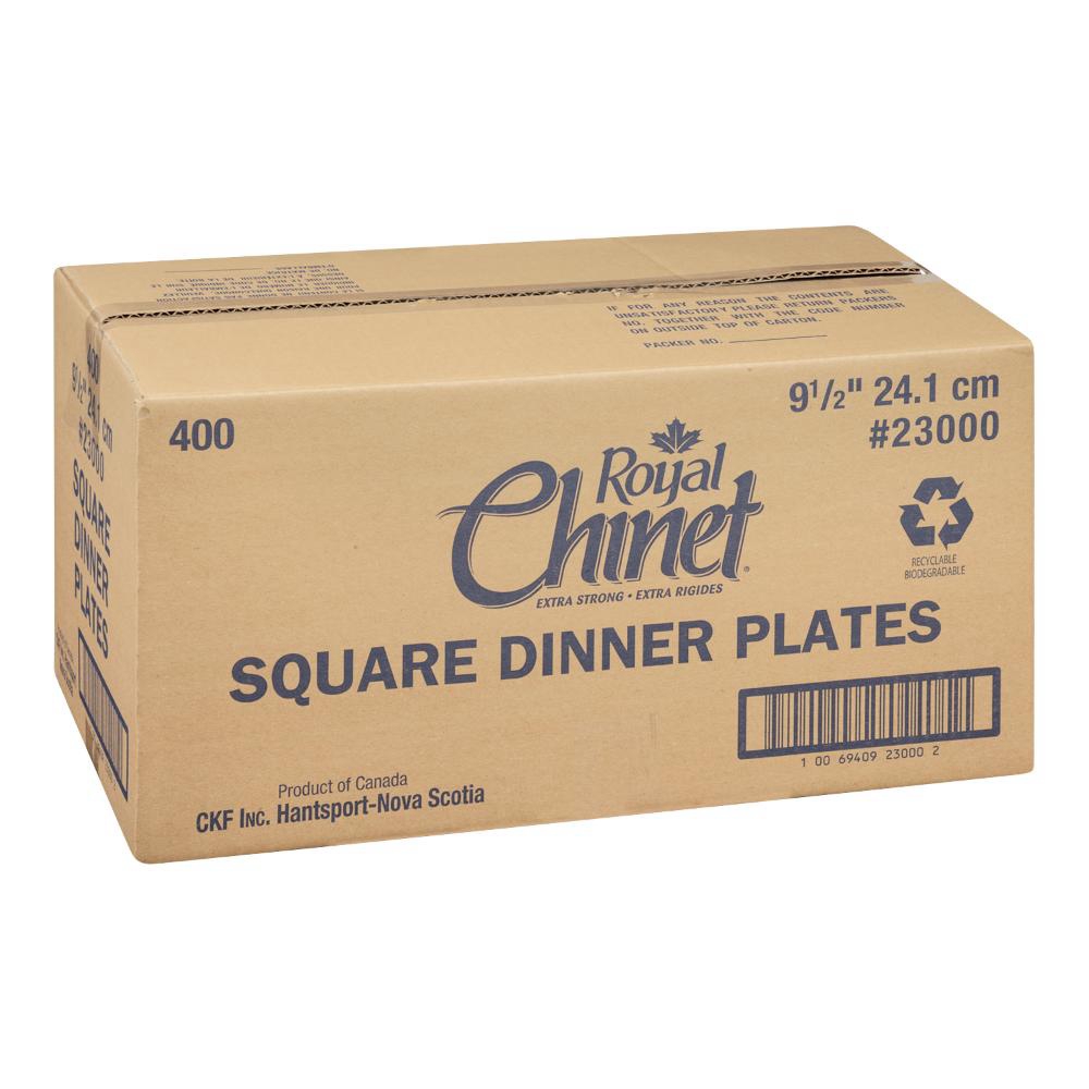 9.5 in White Square Plate