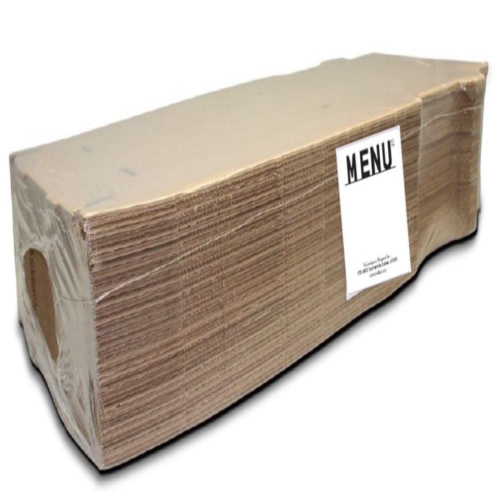Menu Corrugated Kraft Pizza Box, 16 In -- 50 Per Case