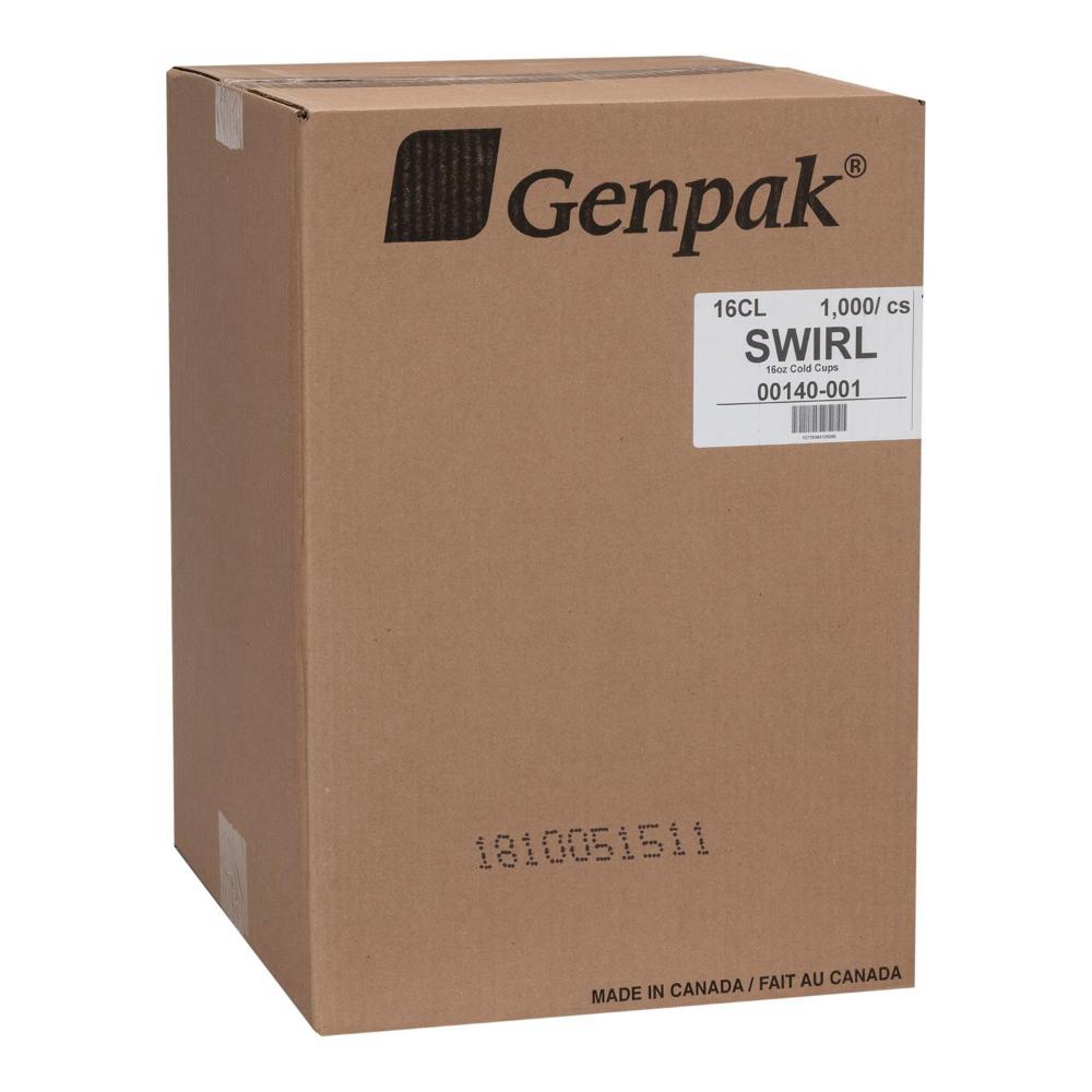 16 oz Paperboard Stock Design Swirl Cold Drink Cup