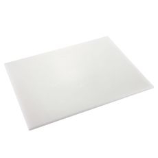 Polyethylene Medium Density White Cutting Board, 18 x 24 x 0.5 inch