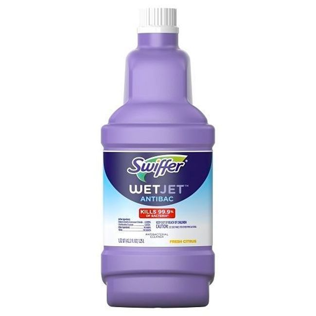 Swiffer Citrus Antibacterial Solution Refill, 1.25 L -- 4 Per Case
