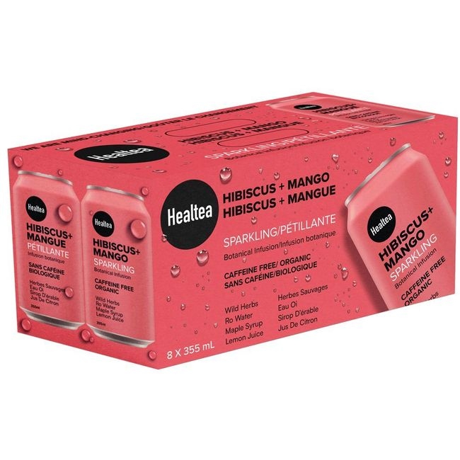 355 mL Hibiscus Mango Sparkling Tea