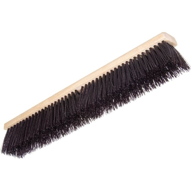 3621932400 Flo-Pac Maroon Crimped Polypropylene Sweep with Brace, 24 in Length