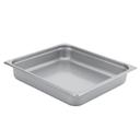 304 Stainless Steel 24 Gauge Medium Weight Anti Jamming Two Third Size Steam Table Pan