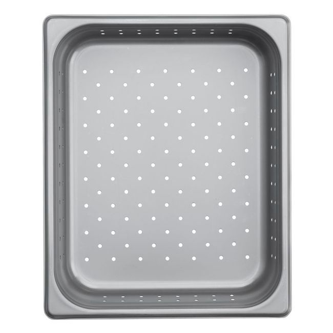 Browne 304 Stainless Steel 22 Gauge Half Size Perforated Steam Table Pan, 4 In Deep