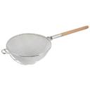 Double Mesh Heavy Duty Strainer with Wood Handle