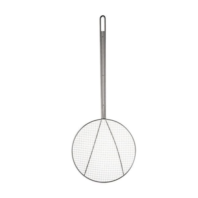 Browne Nickel-plated Square Mesh Skimmer, 9 In Dia Bowl