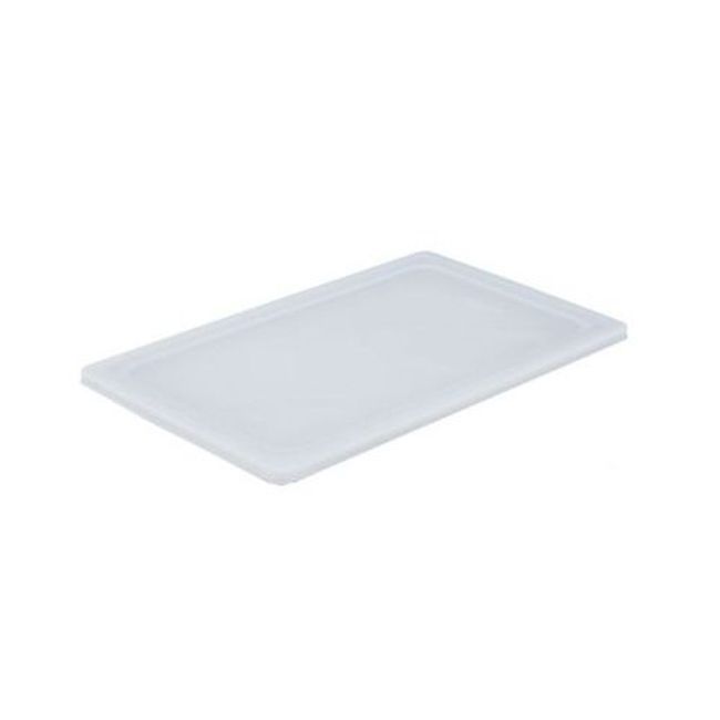 Vollrath 52430 Super Pan V Flexible Steam Table White Full Size Pan Lid, 20.982 X 12.851 X 0.597 In