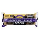 Gluten Free Black Sesame Brown Rice Snaps