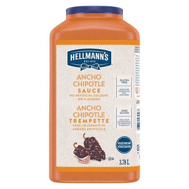 Hellmann's Gluten Free Ancho Chipotle Pepper Sauce, 3.78 L