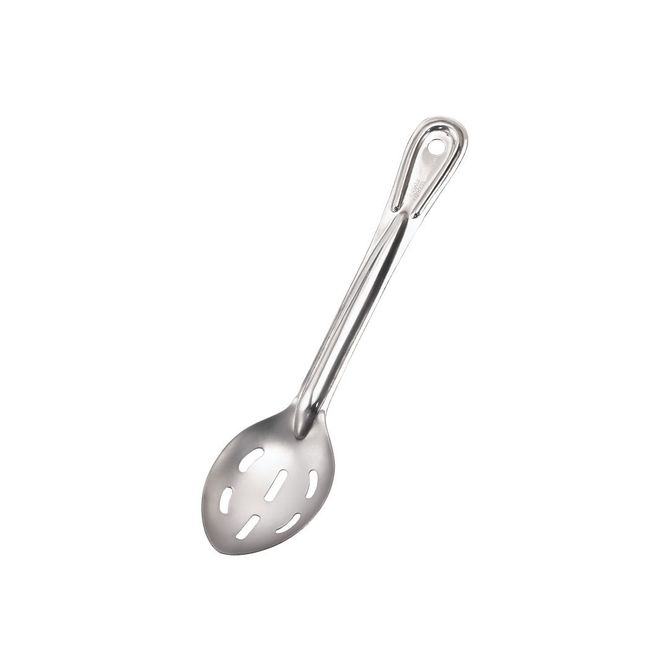 Conventional 1.0 mm Thickness Stainless Steel Slotted Serving Spoon