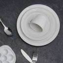 Palm Porcelain White Dinner Plate