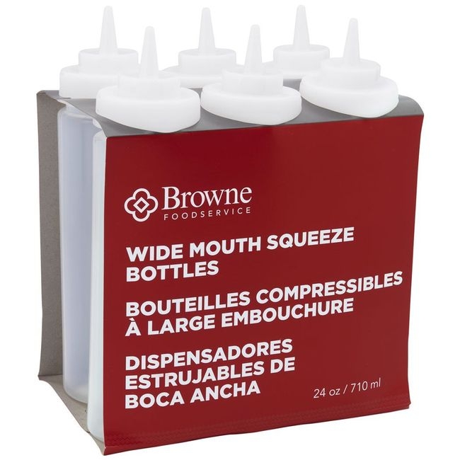 Polyethylene Clear Wide Mouth Squeeze Dispenser