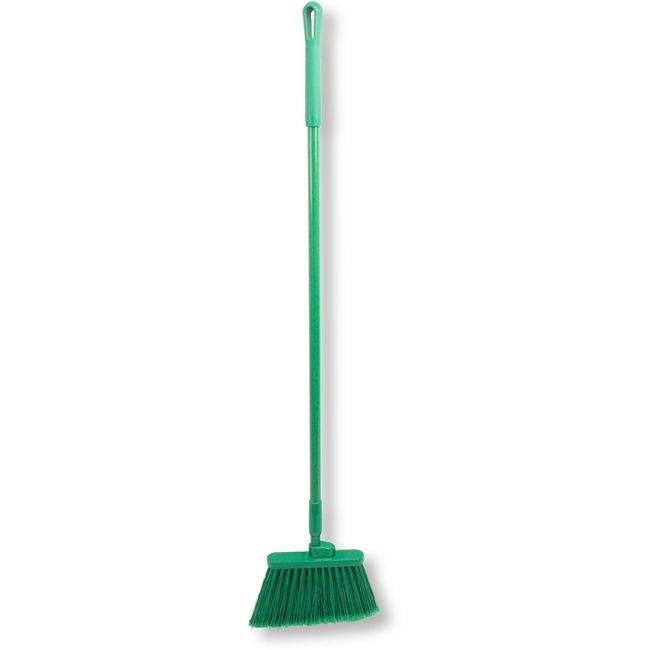 41082EC09 Green Color Coded Duo Sweep Flagged Angle Broom, 56 in Length